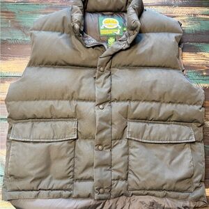 Vintage style  Cabela's Goose Down Heavyweight Puffer Vest Men's  Snap Zip